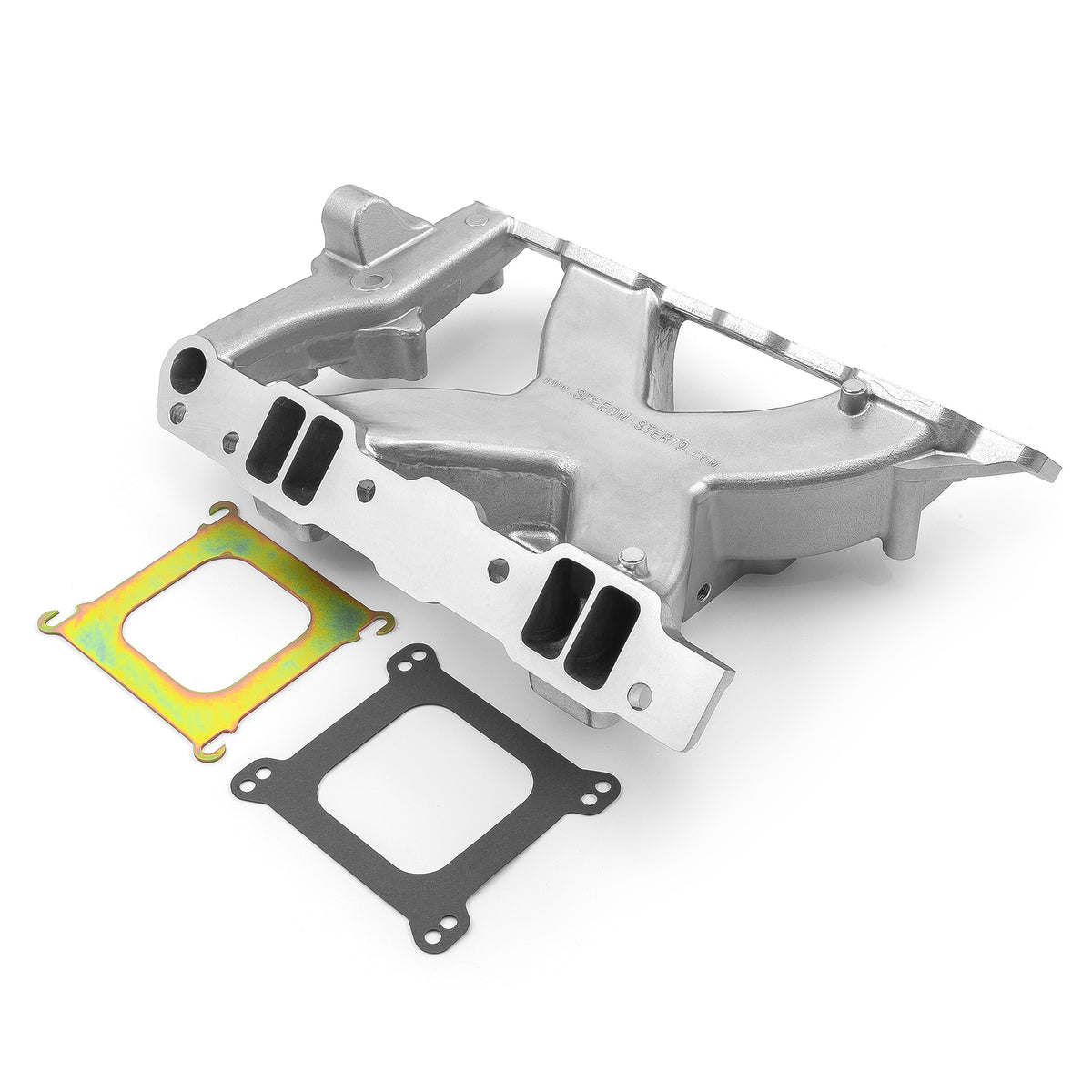 Pontiac 326 350 389 400 421 428 455 HiRise Aluminum Intake Manifold [Polished]
