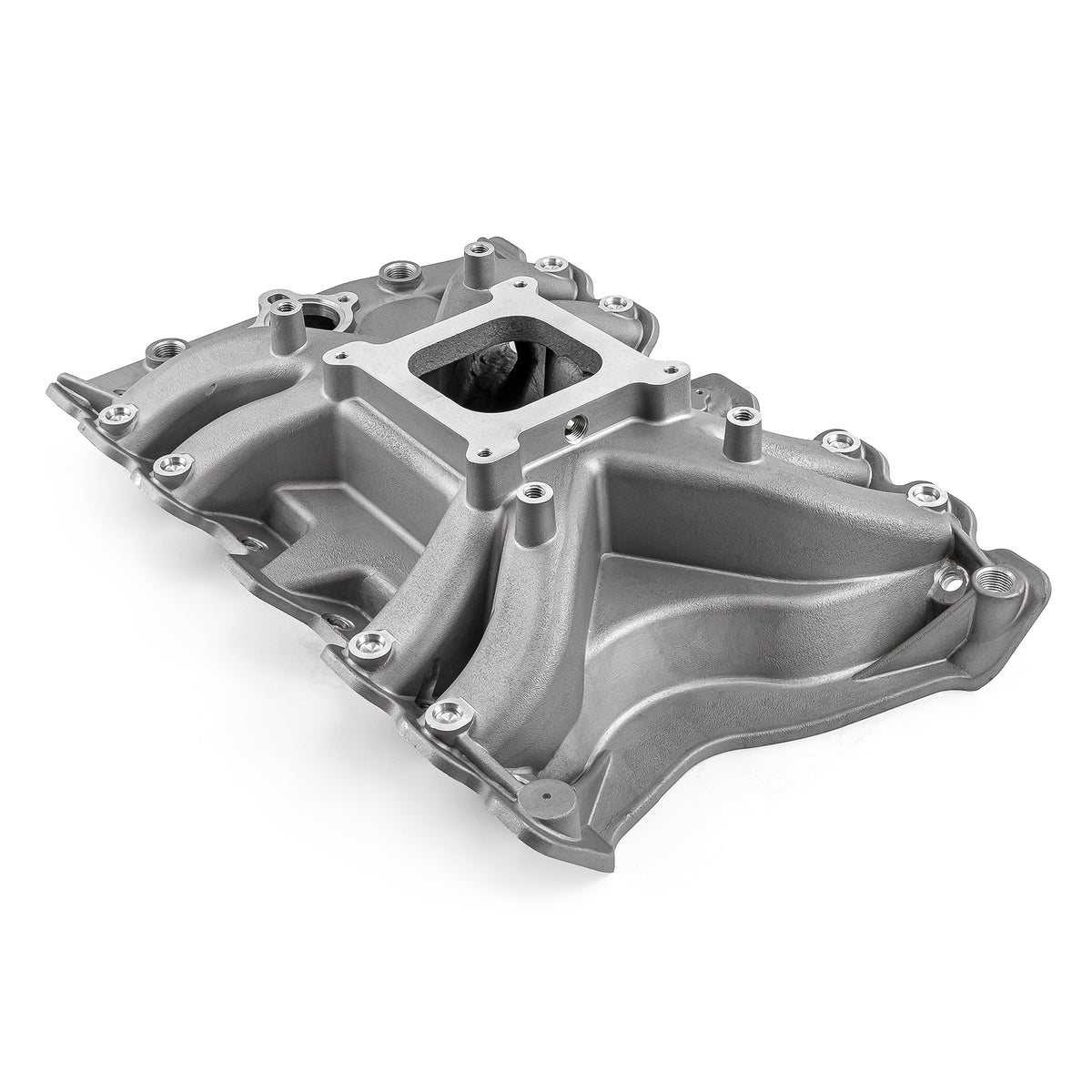 Oldsmobile 400 425 455 LowRise Aluminum Intake Manifold [Satin]