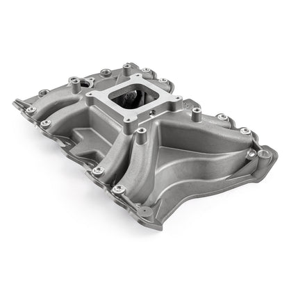 Oldsmobile 400 425 455 LowRise Aluminum Intake Manifold [Satin]