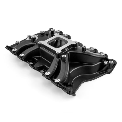Oldsmobile 400 425 455 LowRise Aluminum Intake Manifold [Black]