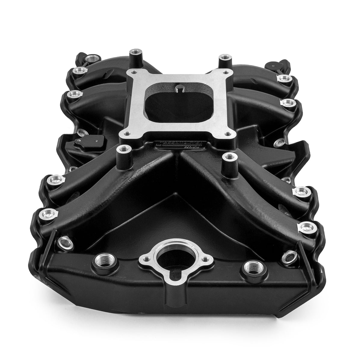 Oldsmobile 400 425 455 LowRise Aluminum Intake Manifold [Black]