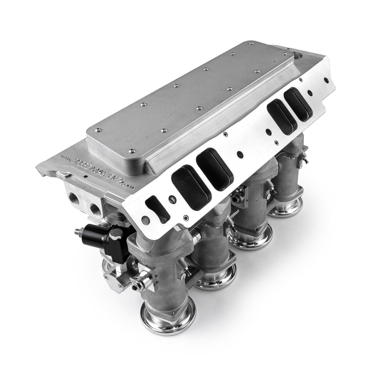 Chevy BBC 454 Downdraft 8 Stack EFI Intake Manifold System Complete Satin