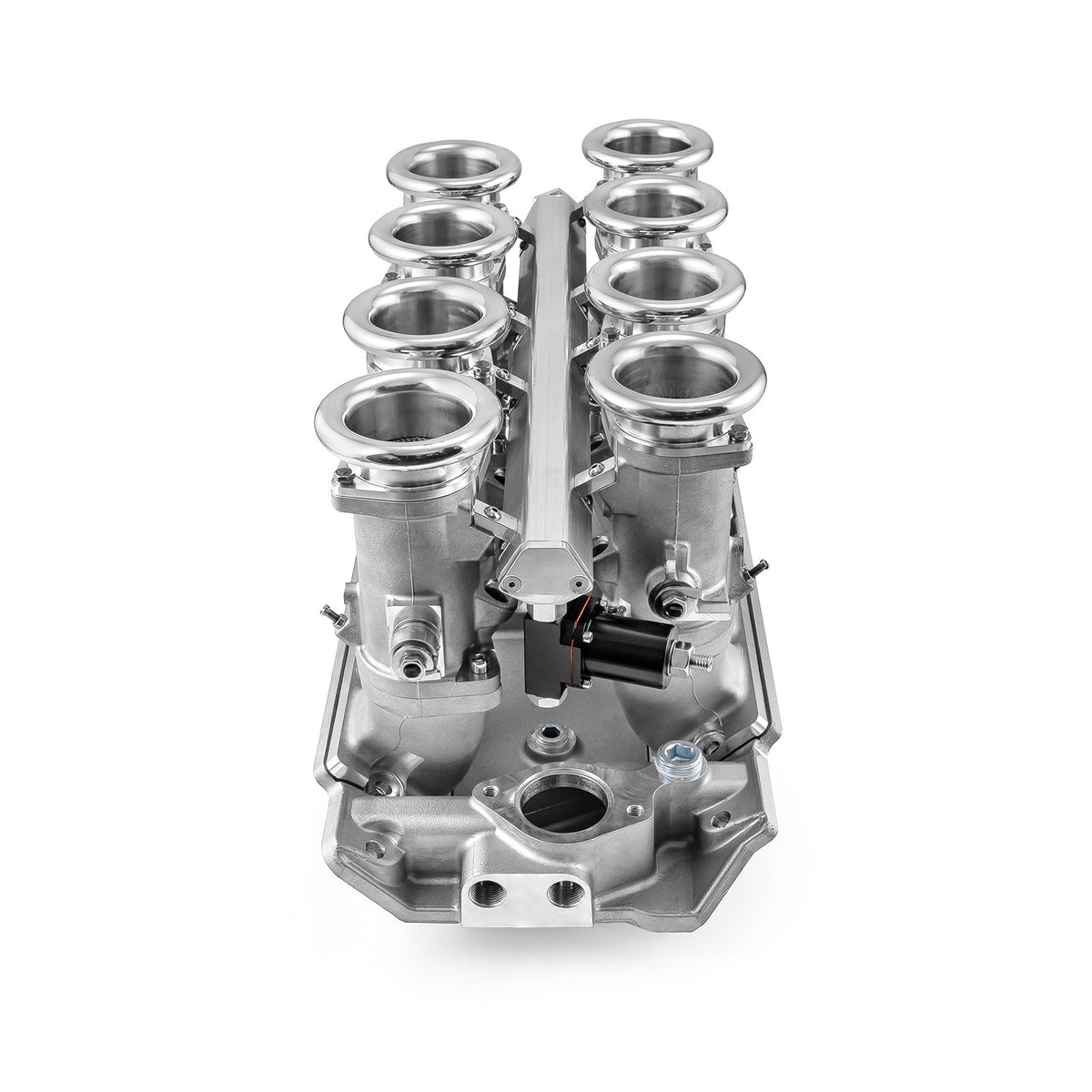 Chevy BBC 454 Downdraft 8 Stack EFI Intake Manifold System Complete Satin