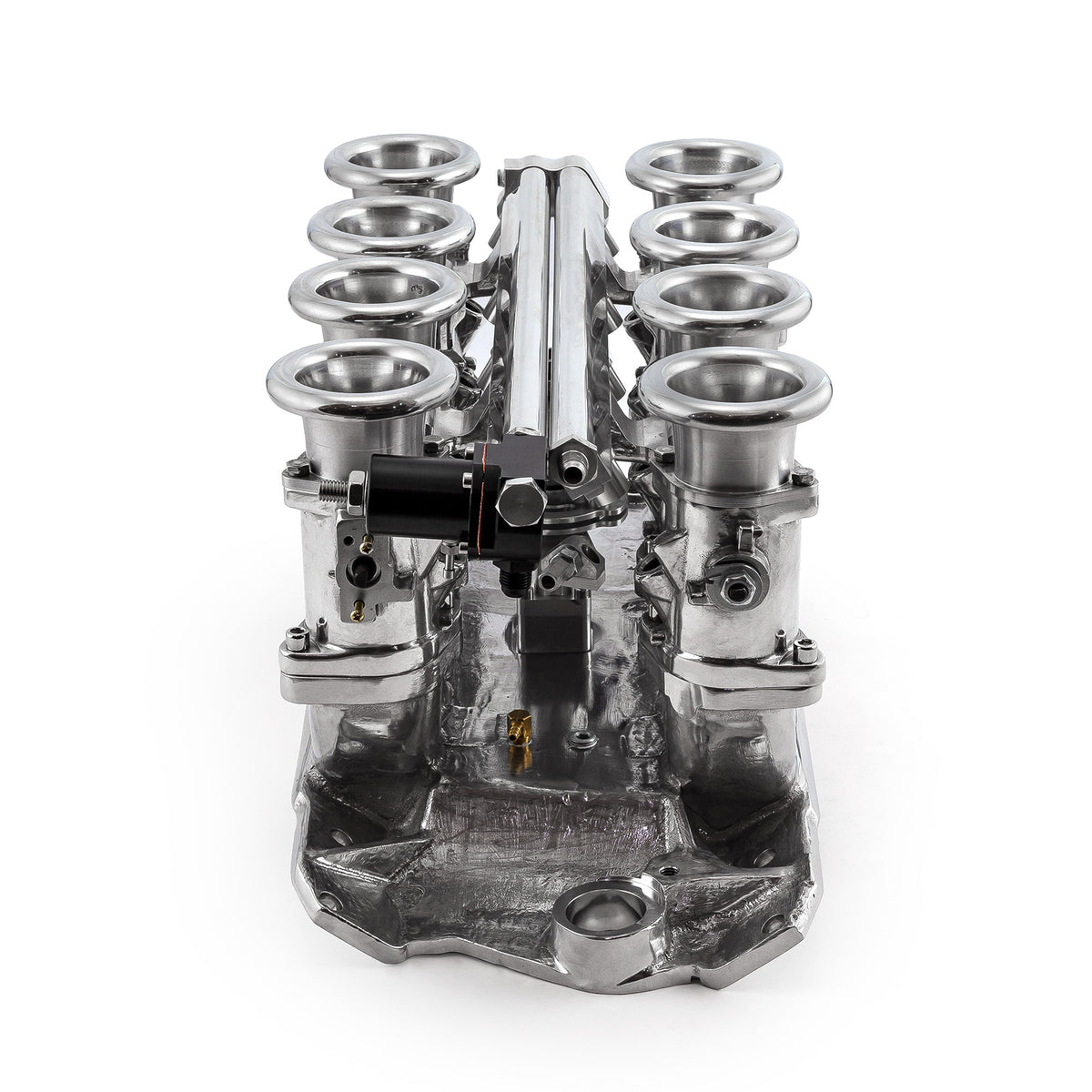 Chevy SBC 350 Downdraft EFI Stack Intake Manifold System Complete Polished