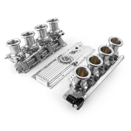 Chevy GM LS1 Downdraft EFI Stack Intake Manifold System Complete [Polished]