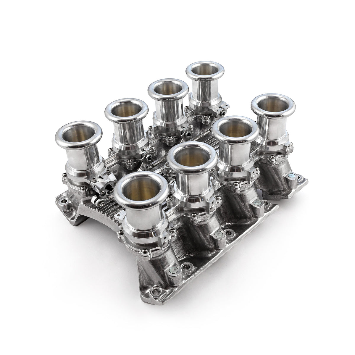 Chevy Gen V LT1 Downdraft 8 Stack EFI Intake Manifold System Complete Polished