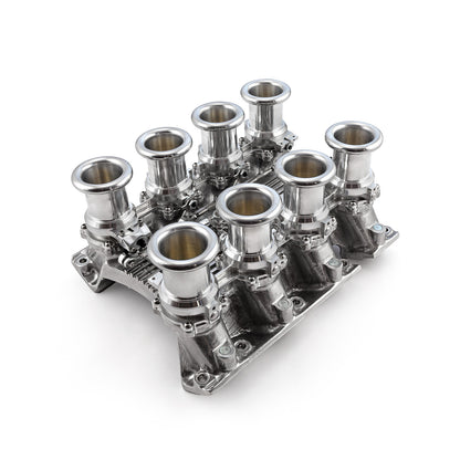 Chevy Gen V LT1 Downdraft 8 Stack EFI Intake Manifold System Complete Polished