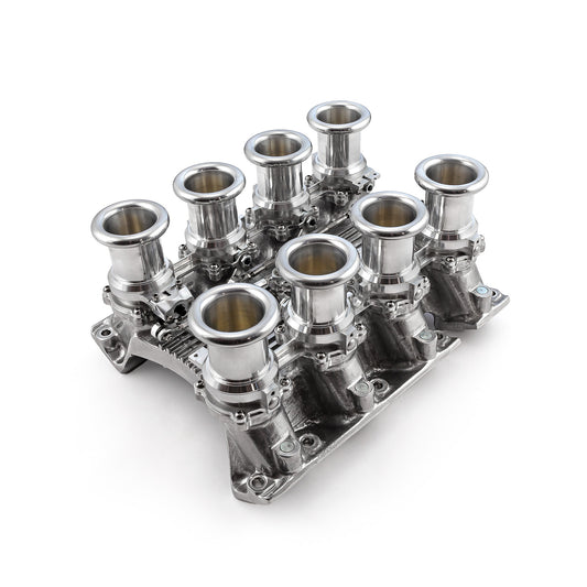 Chevy Gen V LT1 Downdraft 8 Stack EFI Intake Manifold System Complete Polished