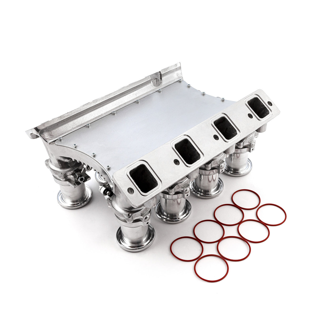 Chevy Gen V LT1 Downdraft 8 Stack EFI Intake Manifold System Complete Polished