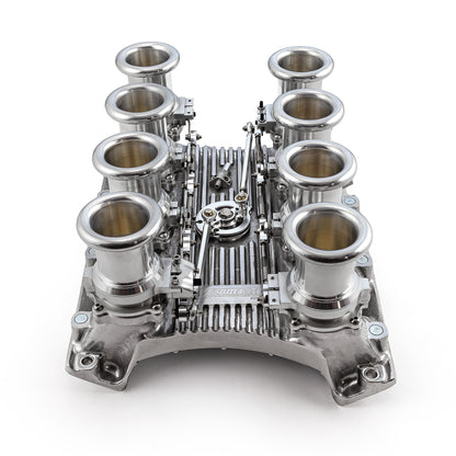 Chevy Gen V LT1 Downdraft 8 Stack EFI Intake Manifold System Complete Polished