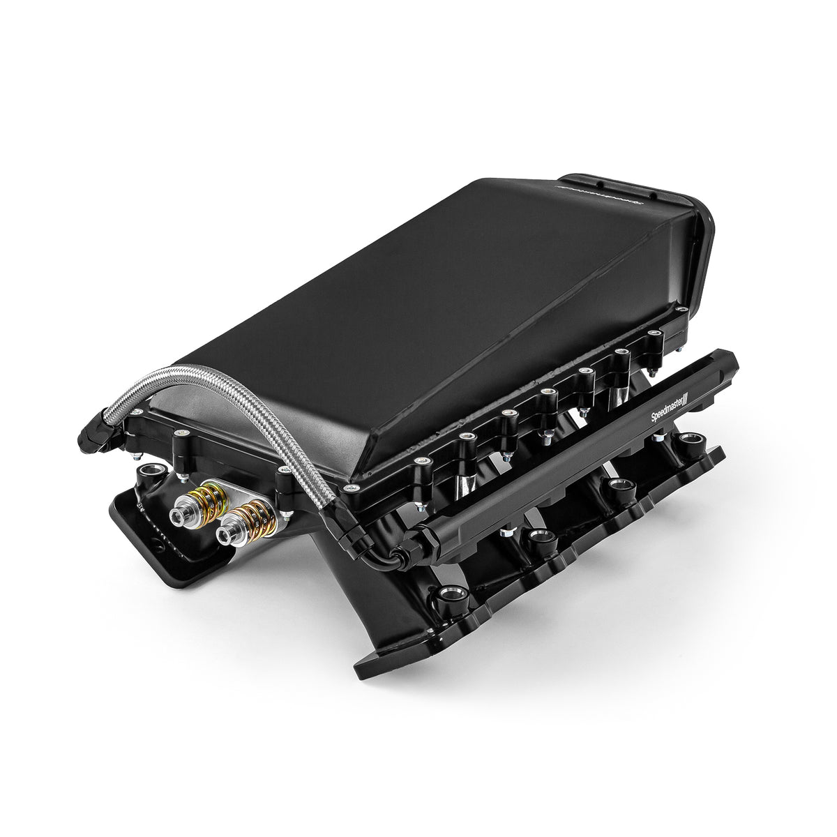 Chevy GM LS3 2pc Fabricated Ram Air 98mm 4 Bolt EFI Intake Manifold Black