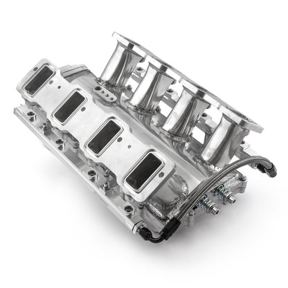 Chevy GM LS3 2pc Fabricated Ram Air 98mm 4 Bolt EFI Intake Manifold Polished