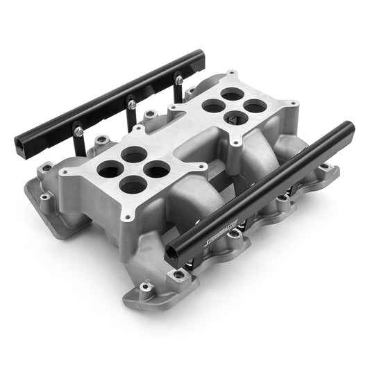 Chevy GM LS1 LS2 LS6 2x4-Barrel Dual Plane Fuel Injected Intake Manifold Satin