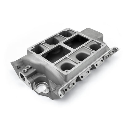 Ford FE 390 428 6-71 8-71 Supercharger Aluminum Intake Manifold Satin
