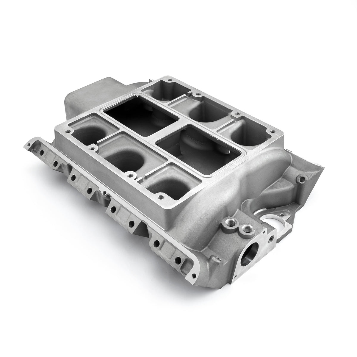 Ford FE 390 428 6-71 8-71 Supercharger Aluminum Intake Manifold Satin