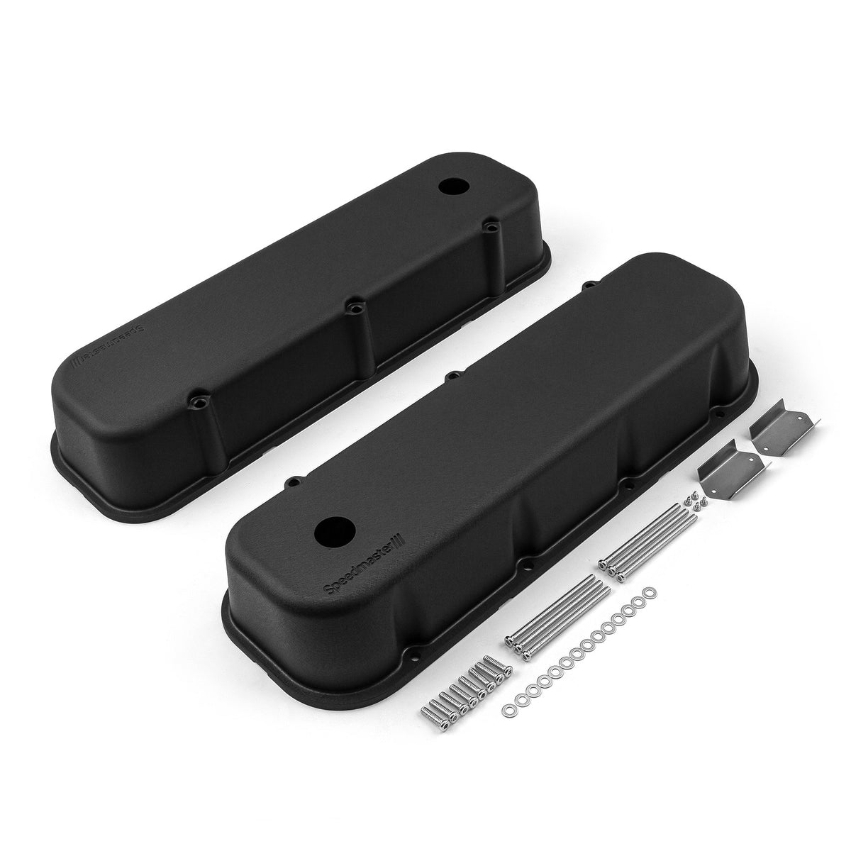 Chevy BBC 454 Aluminum Valve Covers [Black]