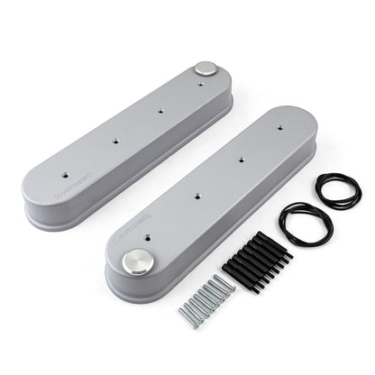 Chevy GM LS1 LS2 LS3 LS6 LS7 Aluminum Valve Covers [Silver]