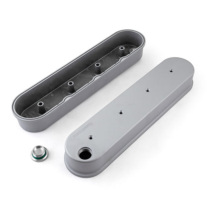 Chevy GM LS1 LS2 LS3 LS6 LS7 Aluminum Valve Covers [Silver]