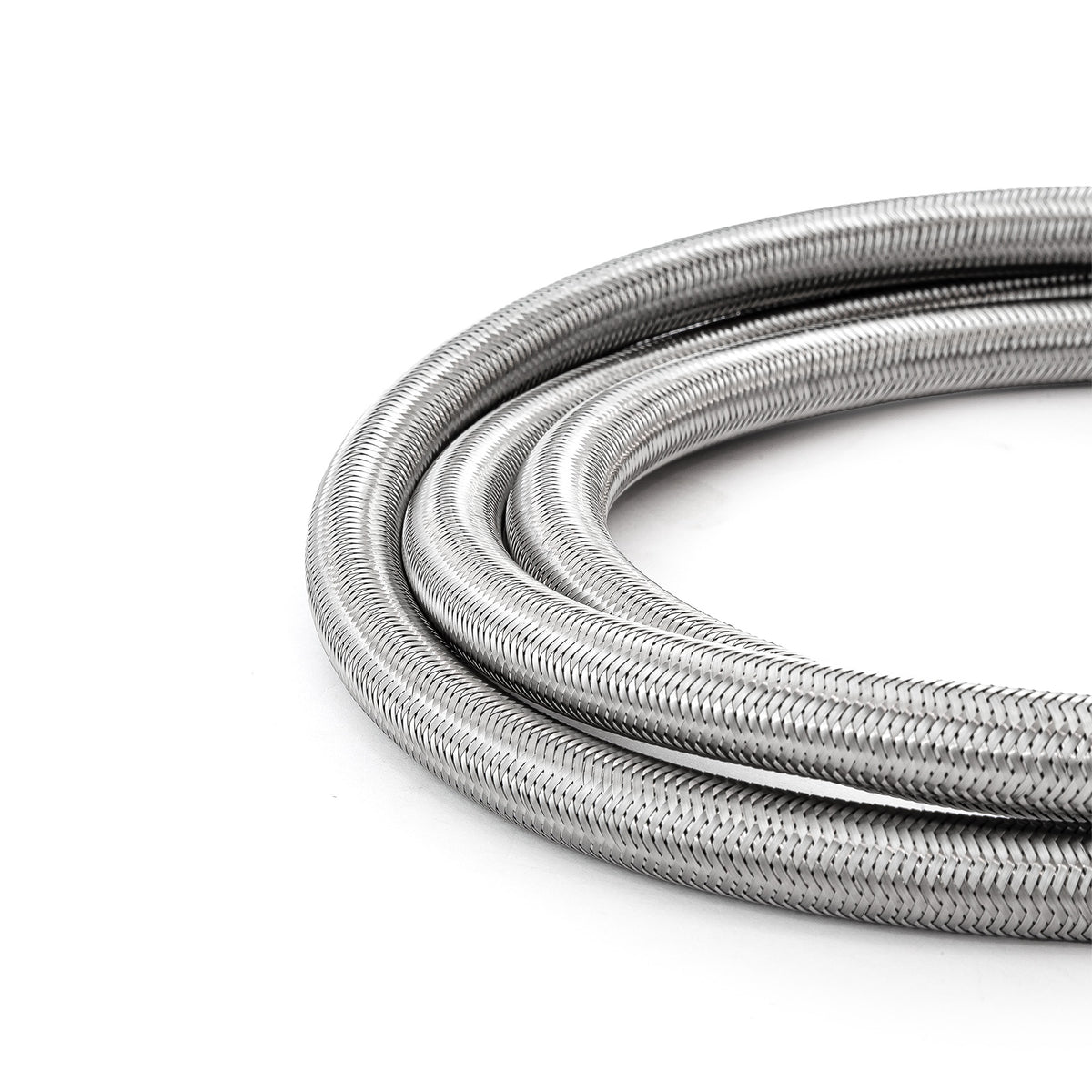 -6 AN Braided Stainless Steel Hose Line [6 ft. Length]