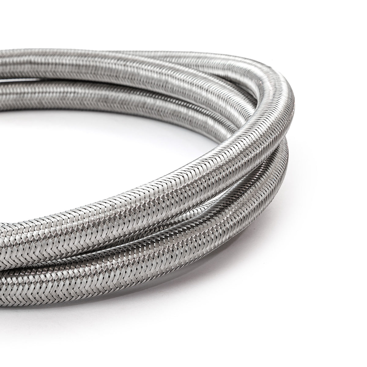 -8 AN Braided Stainless Steel Hose Line [10 ft. Length]