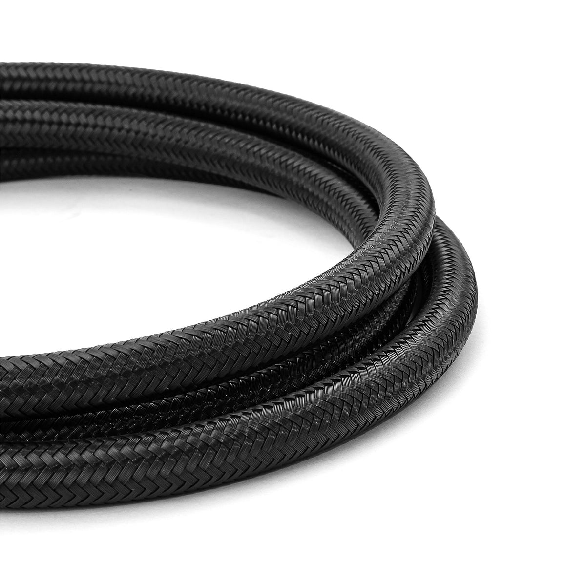 -6 AN Braided Black Nylon Hose Line [3 ft. Length]