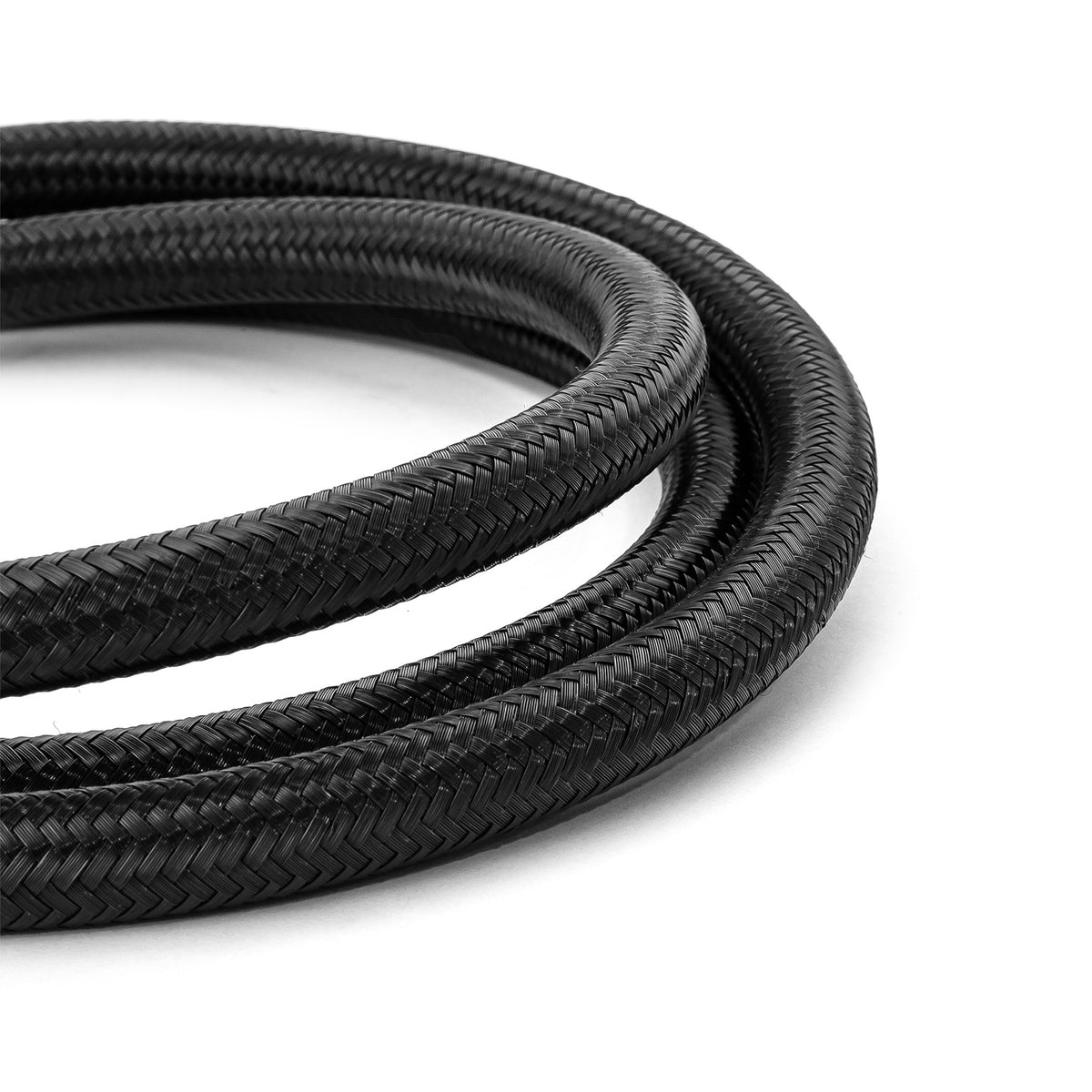 -8 AN Braided Black Nylon Hose Line [15 ft. Length]