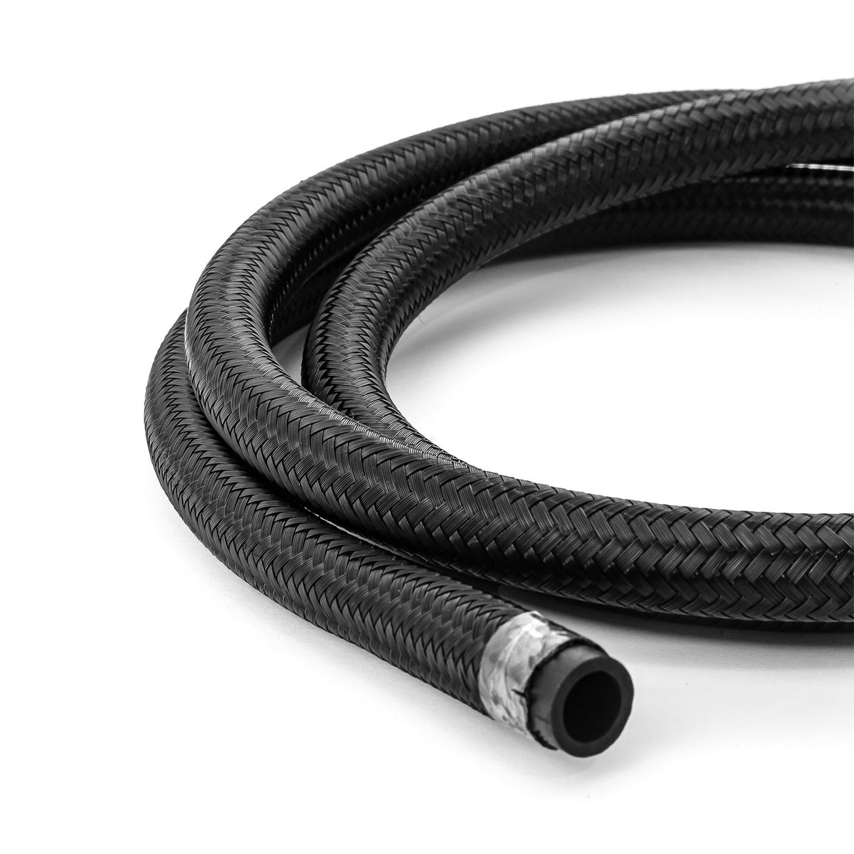 -8 AN Braided Black Nylon Hose Line [15 ft. Length]