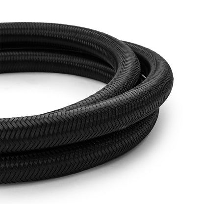 -10 AN Braided Black Nylon Hose Line [20 ft. Length]