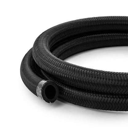 -10 AN Braided Black Nylon Hose Line [10 ft. Length]