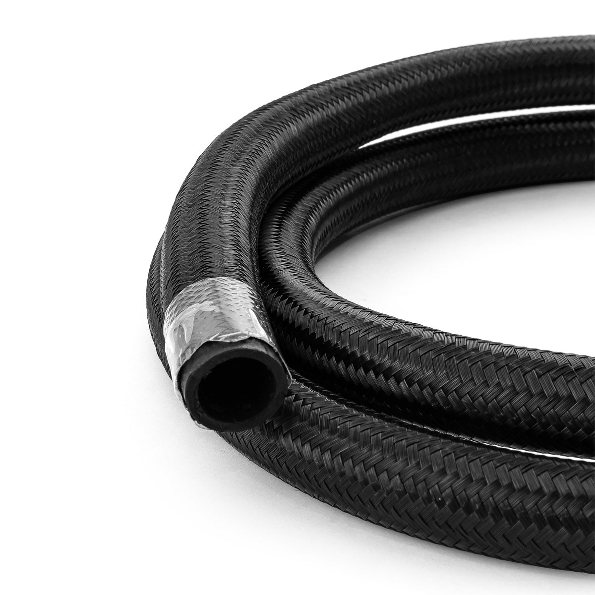 -12 AN Braided Black Nylon Hose Line [15 ft. Length]