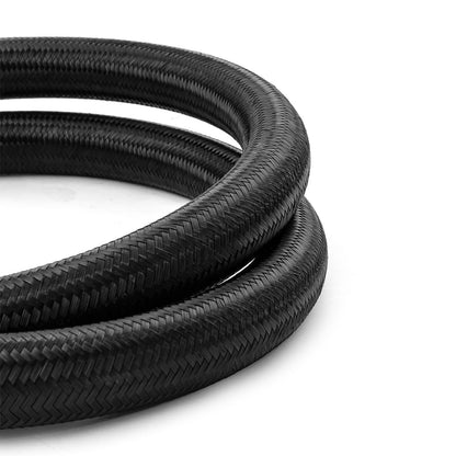-16 AN Braided Black Nylon Hose Line [6 ft. Length]