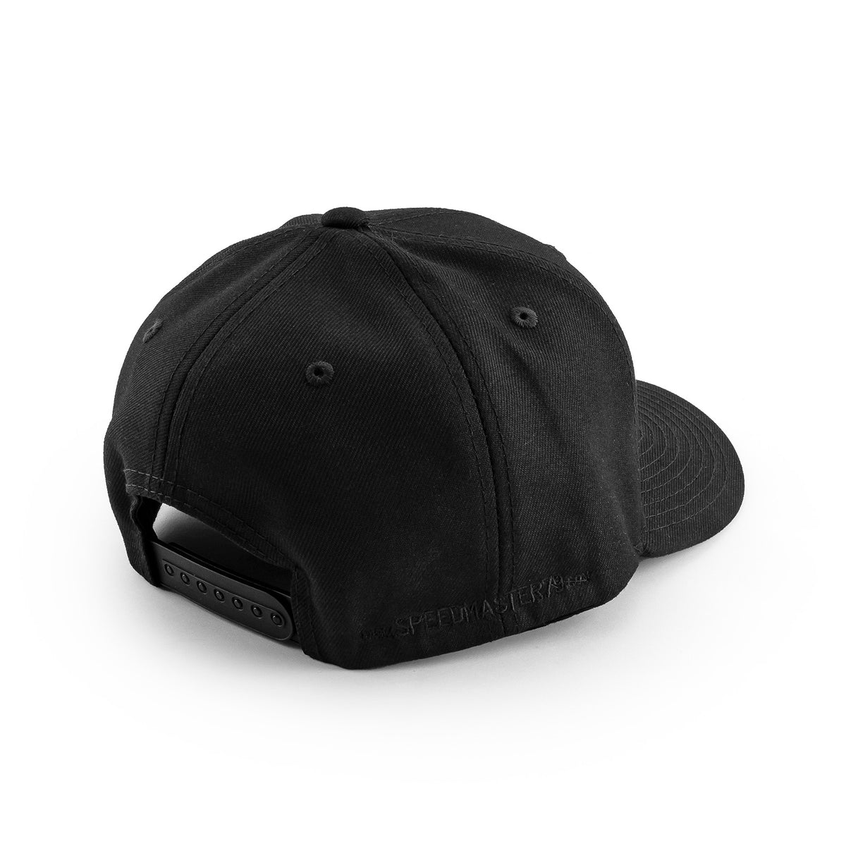 Speedmaster 6 Panel Snapback Cap [Black Logo]
