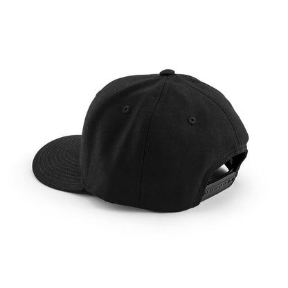 Speedmaster 6 Panel Snapback Cap [Black Logo]