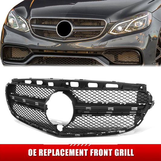 PARRILLA GRILLE - BZ W212 '13-'15/ GRILLE ASS'Y/ MAT-BLACK W/AMG PKG/ (E63) (EU=USA)