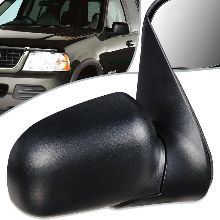 RETROVISOR MIRROR - OEM - 02-05 FORD EXPLORER / 02-05 MERCURY MOUNTAINEER - POWERED - TEXTURED - BLACK - RIGHT