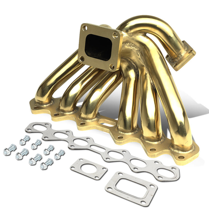 TURBO MANIFOLD TURBO MANIFOLD - SS - 93-98 TOYOTA SUPRA 2JZGTE 3.0L TURBO - FOR T4 FLANGED TURBOCHARGERS ONLY - 40MM 4-BOLT WASTEGATE FLANGE