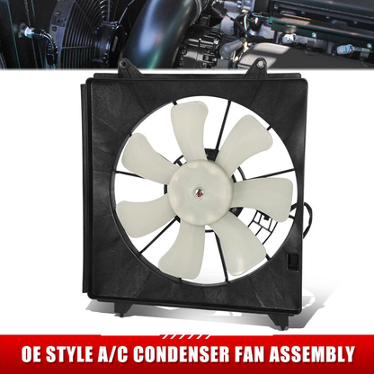 ABANICOS OE STYLE -ACURA TSX 2009-2014 / HONDA ACCORD 2008-2012 / HONDA CROSSTOUR 2012-2015 - FITS 2.4L MODELS - W/ OE DENSO (5-BLADE)