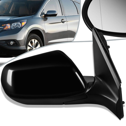 RETROVISOR MIRROR - OEM - 12-16 HONDA CR-V - POWERED - HEATED - TEXTURED - BLACK - RIGHT
