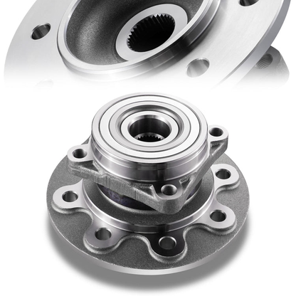 MASA DE RUEDA WHEEL HUBS & BEARINGS - DODGE RAM 2500 1994-1999 - 4WD WITH 2-WHEEL ABS - WITH 4 BOLT RECTANGULAR FLANGE