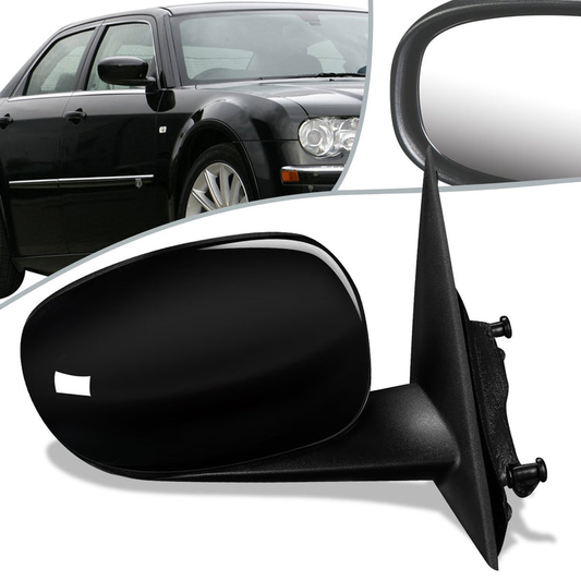 RETROVISOR MIRROR - OEM - 07-08 CHRYSLER 300 - POWERED - HEATED - PAINTABLE - BLACK - RIGHT
