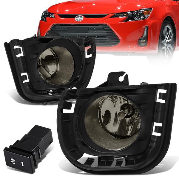 FAROS DE NIEBLA 14-16 SCION TC - WITH SWITCH, BEZEL - H11 BULB - SMOKE