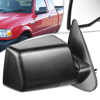 RETROVISOR MIRROR - OEM - 06-10 MAZDA B2300, B3000, B4000 / 06-11 FORD RANGER - MANUAL - TEXTURED - BLACK - RIGHT