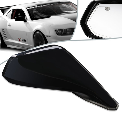 RETROVISOR MIRROR - OEM - 10-15 CHEVY CAMARO - POWERED - HEATED - PAINTABLE - BLACK - RIGHT