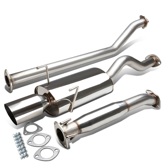 TUBERIA CATBACK CATBACK - 02-06 ACURA RSX DC5 - OE STYLE - SINGLE TIP - STAINLESS STEEL