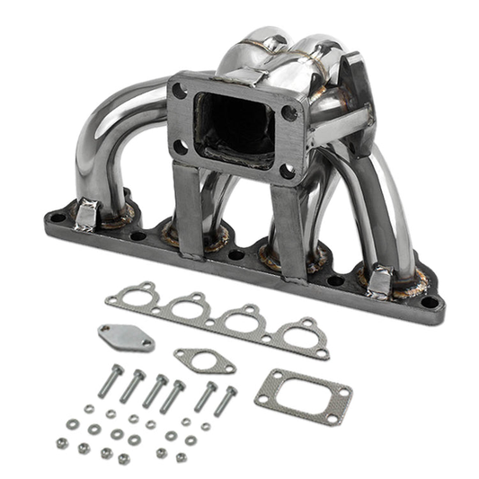 TURBO MANIFOLD TURBO MANIFOLD - SS - HONDA D-SERIES - T3 FLANGE - 35 / 38MM WG - I6-4