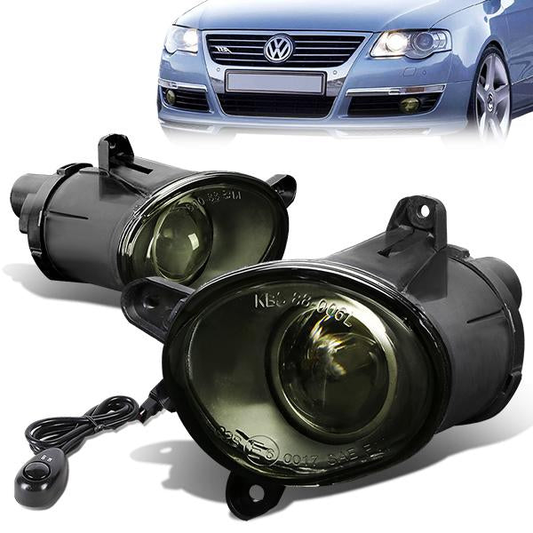 FAROS DE NIEBLA 01-05 VOLKSWAGEN PASSAT 4-DOOR - W/ SWITCH - H3 BULB - SMOKE