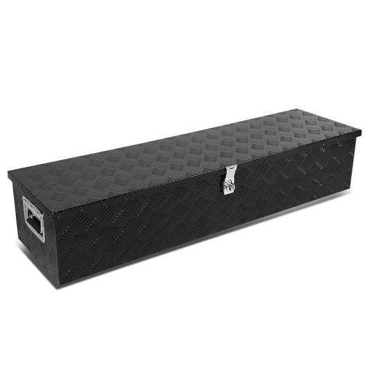 CAJA DE HERRAMIENTAS UNIVERSAL - TRUCK / TRAILER - W/ LOCK & KEY - ALUMINUM - 50" X 13" X 10" - BLACK