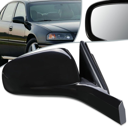 RETROVISOR MIRROR - OEM - 00-05 CHEVY IMPALA - POWERED - PAINTABLE - BLACK - RIGHT