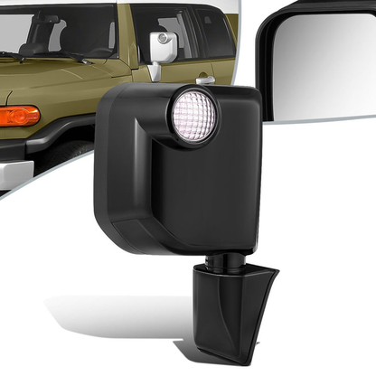 RETROVISOR MIRROR - OEM - 07-15 TOYOTA FJ CRUISER - POWERED - W/ SIGNAL LIGHT - RIGHT - BLACK