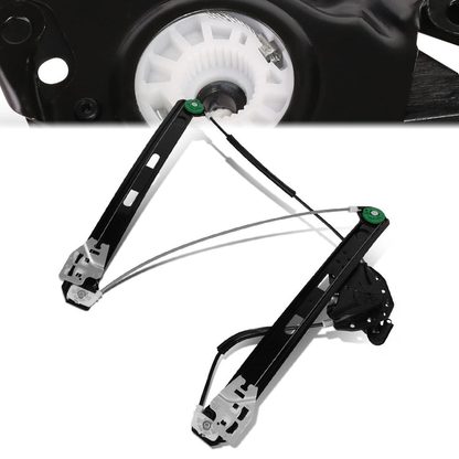 REGULADOR DE VENTANA WINDOW MOTORS & REGULATORS - METALLIC - 99-00 BMW 323I/01-05 BMW 325I/01-05 BMW 325XI/99-00 BMW 328I/01-05 BMW 330I/01-05 BMW 330XI - FITS 4-DR MODELS - METALLIC - BARE STEEL/PLASTIC